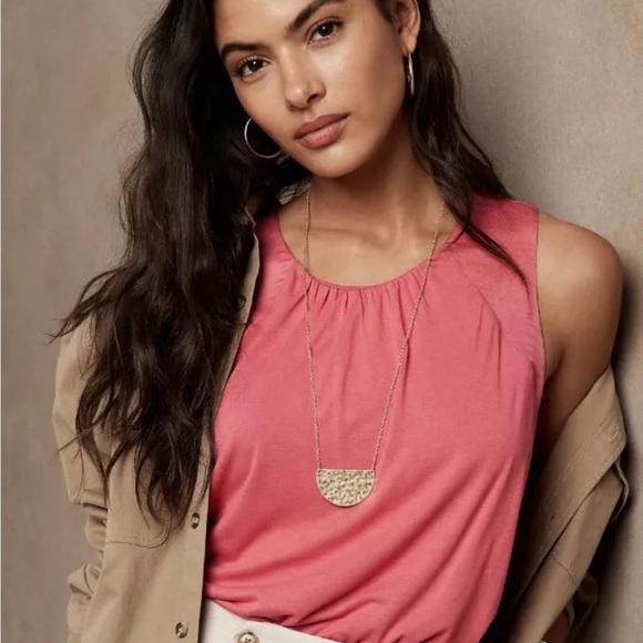 Banana Republic Mixed Media Top, size small - Picture 3 of 6